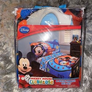 Mickey Mouse Playhouse 4-Piece Toddler Bedding Set